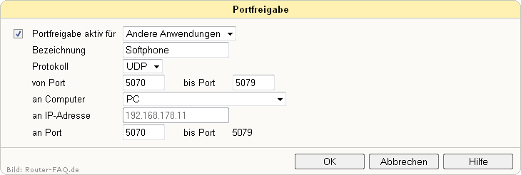 FRITZ!Box: Portfreigabe 2