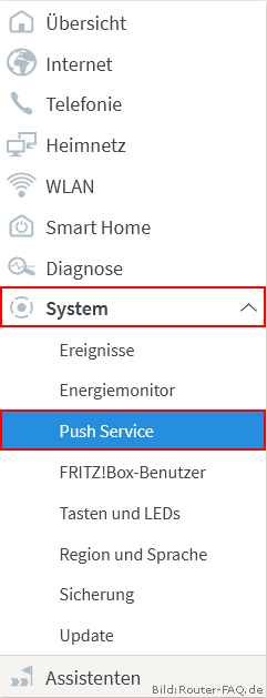 FRITZ!Box: Pushservice 04.86 1