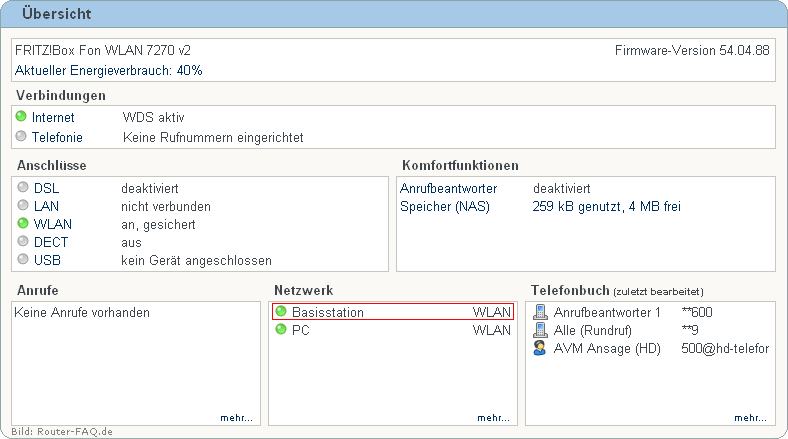 FRITZ!Box: Einrichtung Repeater 04.86 17