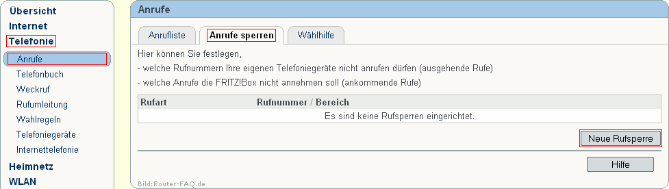 FRITZ!Box: Rufsperre 04.86 1