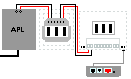 Splitterverdrahtung am Analog-Anschluss