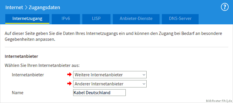 FRITZ!Box hinter einem Kabel-Modem 06.50 5