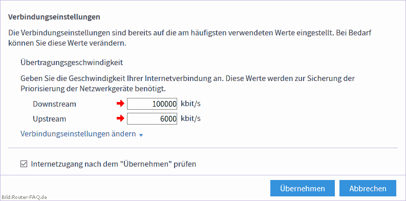FRITZ!Box hinter einem Kabel-Modem 06.50 7